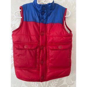 Egg Puffer Vest With Faux Shearling Inside 18M EUC